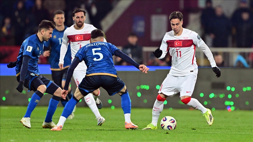 Türkiye, Kosova'da 1-0 önde devam ediyor