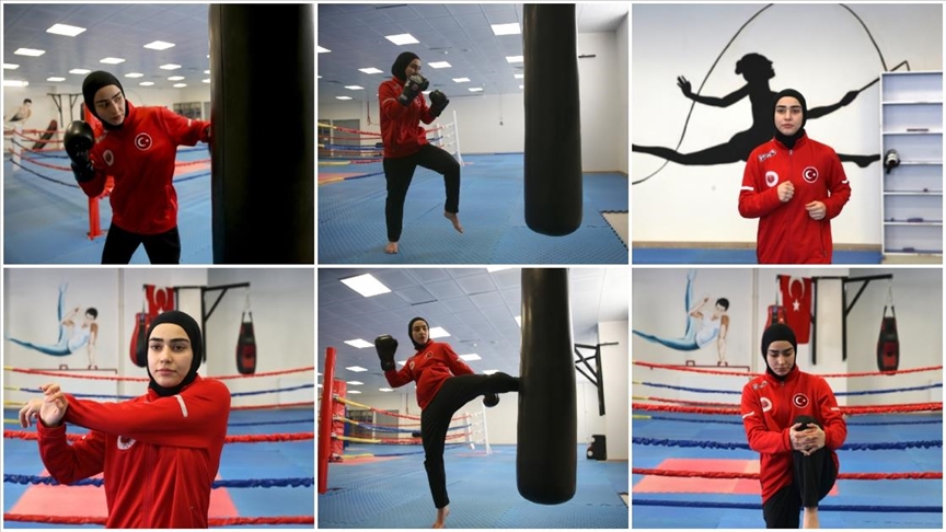 Kick boks dünya şampiyonu Korkmaz, Brezilya'da da zirveye odaklandı