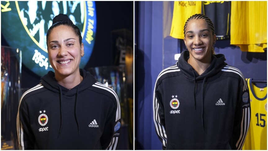 Fenerbahçeli basketbolcular Nikolina Milic ile Gabby Williams'ın hedefi Avrupa'nın 