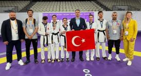 Milli tekvandocular, Almanya'daki turnuvanın ikinci gününde 17 madalya kazandı