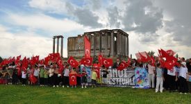 Aizanoi Antik Kenti'nde Spor Festivali düzenlendi